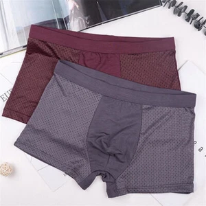 Bambus Unterwäsche Shorts Atmungsaktiv Komfortable Silk Mesh Boxershorts Herren - Bild 1 von 15