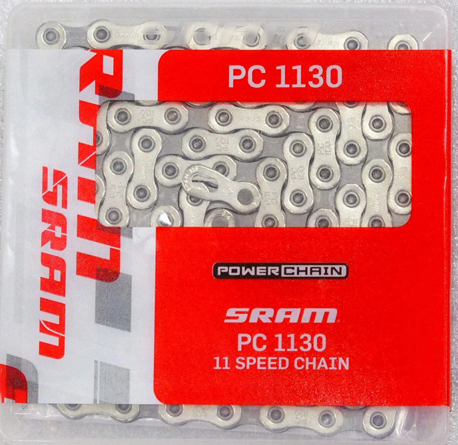 Cadena de 11 velocidades SRAM PC-1130 114 eslabones, ajuste rojo 22 1190/force 22 1170/rival 22 Foto 1 de 1