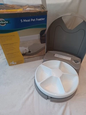 PetSafe 5 Meal Pet Feeder Automatic Programmable Timer BPA Free Open Box - Image 1 of 4