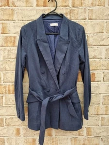 KOOKAI NAVY DOUBLE BREASTED JACKET SIZE 38 - Picture 1 of 3