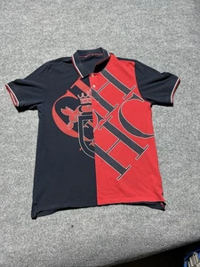 Carolina Herrera Herren All Over Print Polo Ch ohne Etikett passt wie M/L Preppy Slim - Bild 1 von 5