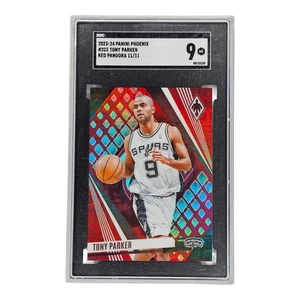 2023-24 Panini Phoenix Red Pandora Tony Parker SP #'d 11/11 SGC 9 - Bild 1 von 2