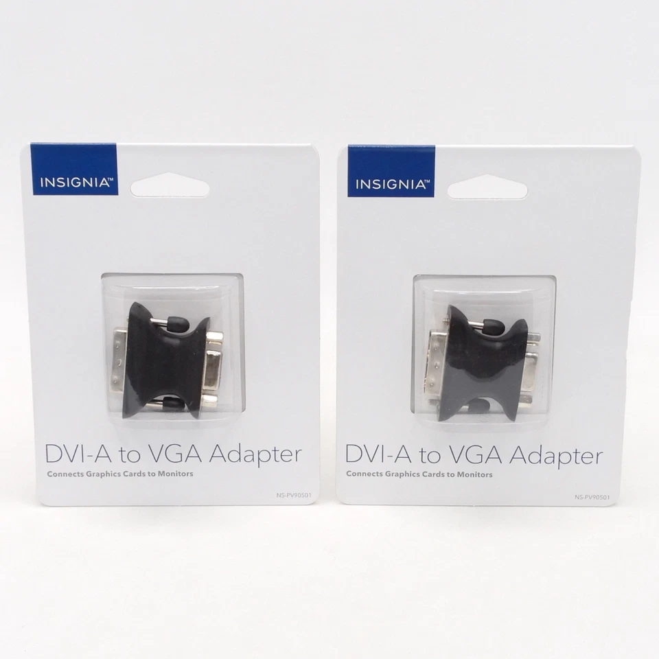 Insignia DVI-A to VGA Adapter (NS-PV90501) Pack of 2 - Image 1 of 4