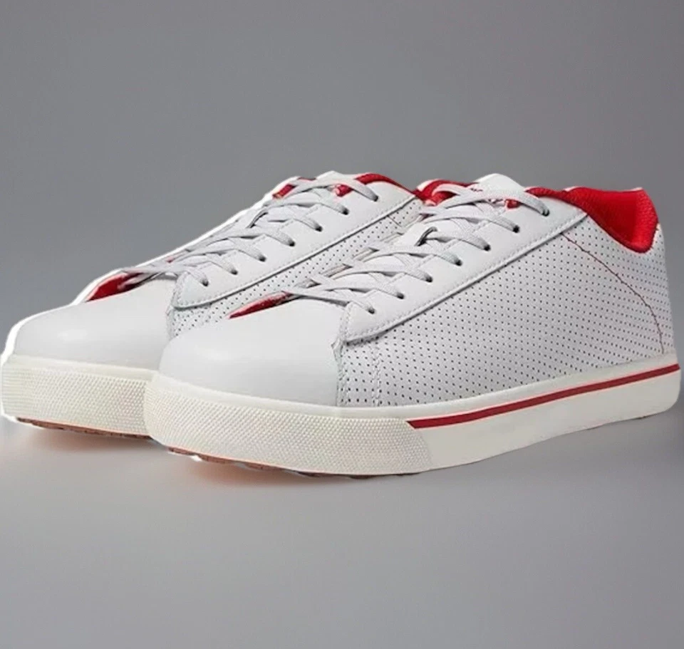 Rocky Skate RKK407ZA Men's 11M Gray Red Leather Nano Comp Toe No SlipWork Shoes