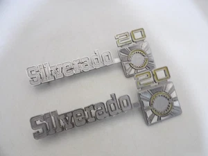 Original 1975 1976 1977 1978 79 - 1980 Chevy Silverado 20  Truck  Fender Emblems - Picture 1 of 10