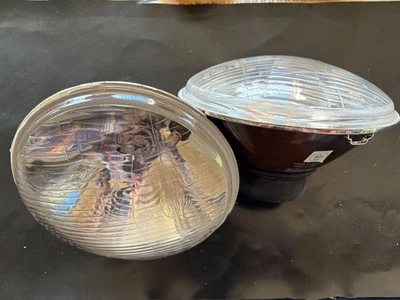 Austin Mini Cooper MG Rover Morris  Umrüst Scheinwerfer US EU 2x H4 Glas/Metall - Bild 1 von 3