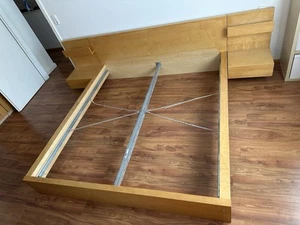 ikea malm bett 180x200 inkl. 2xNachttisch, Farbe Birke - Bild 1 von 3