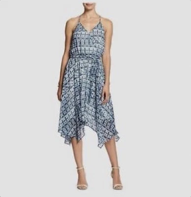 Banana Republic Wrap Tie Waist Dress MPetite Printed Handkerchief Fairy NWT - Image 1 of 4