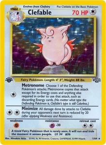 Clefable - 1/64 - Holo - 1st Edition HP TCG Pokémon - Picture 1 of 1