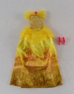Disney Princess Hasbro Princess Belle Doll Replacement Yellow Gown & Pink Shoes - Picture 1 of 14