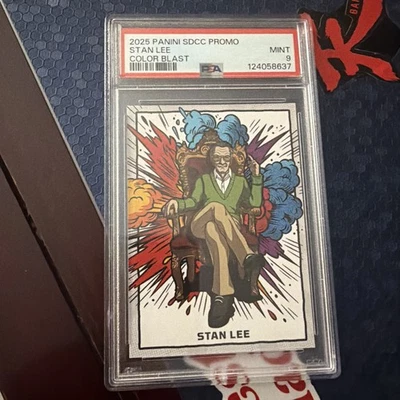 Stan Lee 2025 Panini San Diego Comic Con SDCC Color Blast Promo PSA 9 Mint - Image 1 of 2