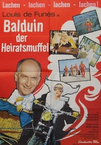 "LE GENDARME EN BALLADE" Affiche allemande 1970 (Louis DE FUNES) 60x80cm - Picture 1 of 1