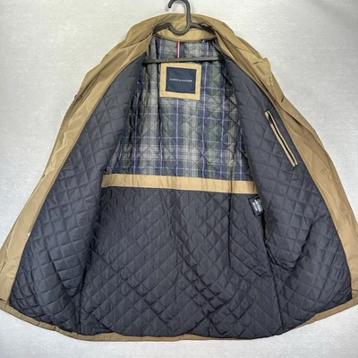 Tommy Hilfiger Men’s Small Quilted Inside Polyester Trench Coat Style Buttons - Image 1 of 4
