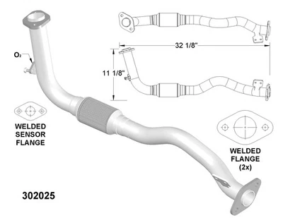 Tubos de escape y escape para Toyota Corolla 1993-1995 1,6 L L4 GAS DOHC Foto 1 de 2