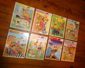 Lot of Vintage 8 Count FRAME TRAY Puzzle’s Walt Disney All Brand NEW Old Stock - Picture 1 of 7