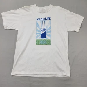 Vintage Miller Lite See The Lite Bier Promo Shirt Herren L Anvil USA Bar Grafik - Bild 1 von 7