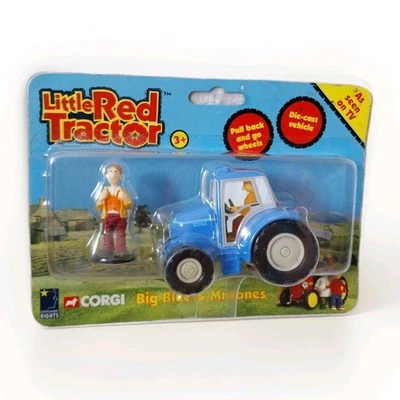 CORGI LITTLE RED TRACTOR Big Blue & Mr Jones PULL BACK AND GO - DIECAST 2005 - Image 1 of 4