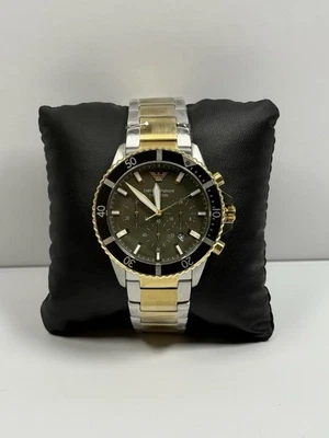 Emporio Armani Diver Chronograph 43mm Green Men's Watch AR11361 - Image 1 of 4