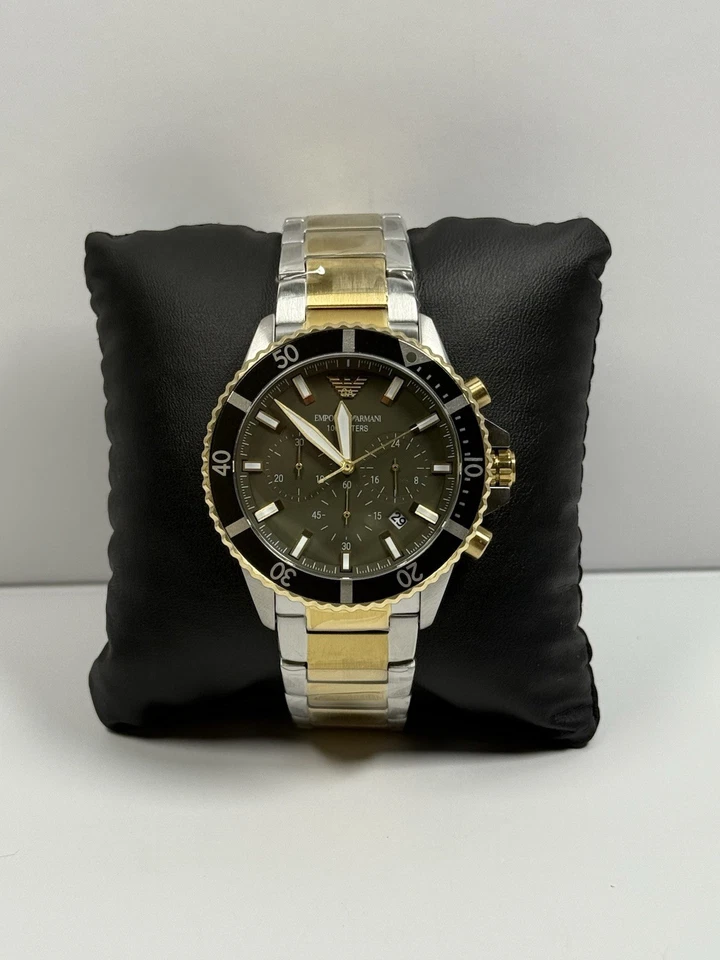 Armani Emporio Watch AR11361 W/Cert Of Authenticity Instruction & Book