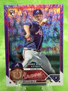 Jared Shuster RC /799 Purple Foil - 2023 Topps Update #US309 Atlanta Braves - Picture 1 of 11