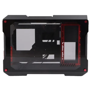 Black Motherboard Desktop Chassis Mini Fully Transparent Open Support MATX M NEW - Imagen 1 de 12