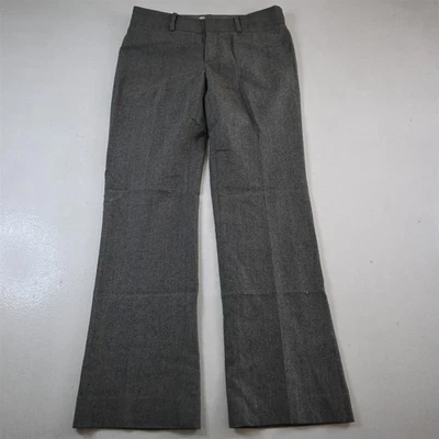 Banana Republic 4 Gray Flannel Wool Martin Bootcut Dress Womens Pants - Image 1 of 4
