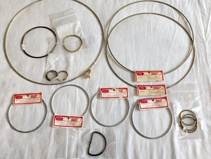 Vintage Lot of 16 Macrame' or Dream Catcher Metal Brass Rings 1" to 12" - Picture 1 of 8