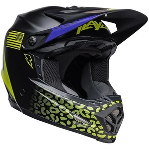 Bell Moto 9 Mips Slayco Kids Motorbike Motorcycle Helmet Matt Black Yellow - Picture 1 of 9