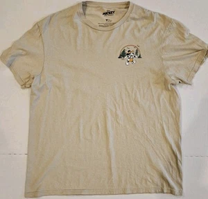 Disney Mickey Mouse Herren T-Shirt Größe L Beige Kurzarm - Bild 1 von 8