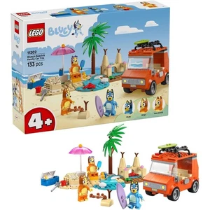 LEGO® Bluey’s Beach & Family Car Trip Building Toy Playset 11202, 133 Pieces - Picture 1 of 6