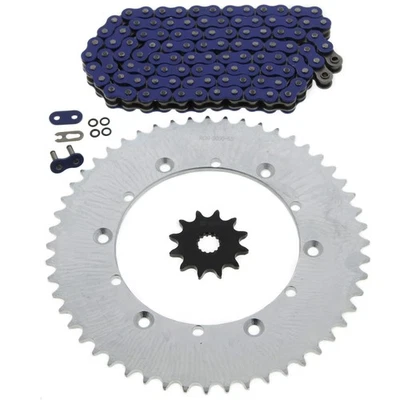 1987 Yamaha YZ125 125 Blue O Ring Chain And Sprocket 12/52 114L - Image 1 of 4