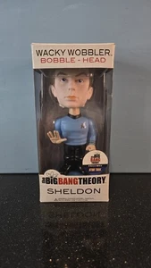 Funko -The Big Bang Theory Exclusive Star Trek Sheldon Wacky Wobbler Bobble Head - Picture 1 of 12