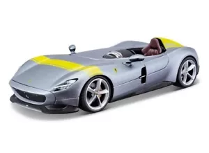 Spark 1/43 Signature EXCLUSIVE Ferrari MONZA SP1 '18 SILVER YELLOW NEW! - Picture 1 of 3