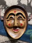 Vintage Korean Hand-Carved / Painted Wooden Hahoe Mask