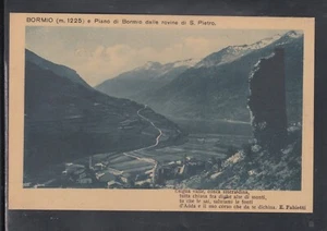 Cartolina Bormio Piano di Bormio Rovine S. Pietro Versetti Fabietti CC929 - Foto 1 di 1