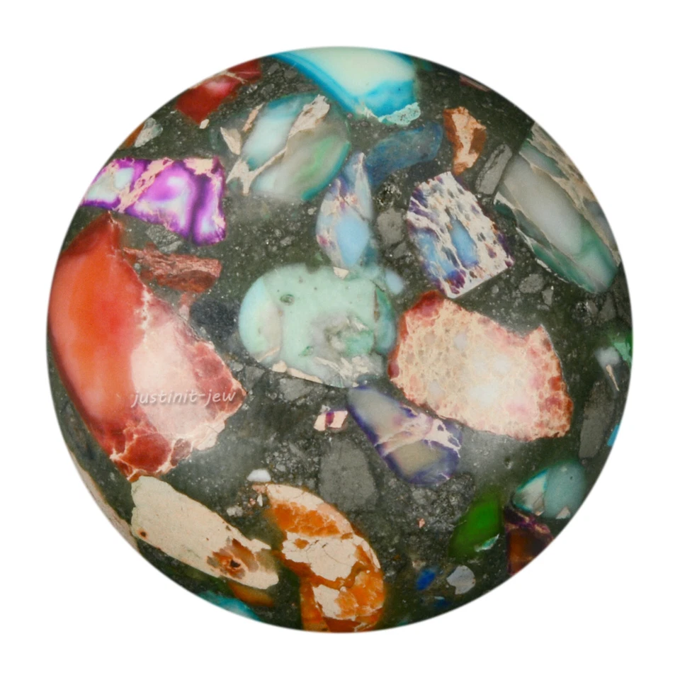 Wholesale 25mm Round cabochon CAB flatback semi-precious gemstone Save $ in bulk - Image 1 of 1