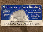 Vintage Northwestern Bank Building Cardboard Display Sign 1936 Minneapolis MN