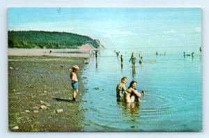 Postcard Canada 1974 Bathing At Greenhill Beach Parrsboro Nova Scotia A4 - Picture 1 of 2