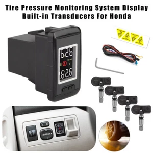 Auto Tire Pressure Monitoring System w/ 4x Sensors For Honda Civic Crider Accord - Picture 1 of 14