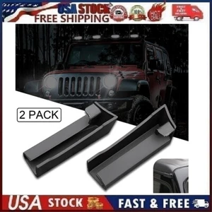 2Pcs Car Roof Water Rain Gutter Extension Parts For Jeep Wrangler JL JT 2018+ - Bild 1 von 17