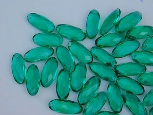 4 Pcs Of Hydro Tourmaline Quartz Elongated Top Front To Back Drilled Oval Beads - Picture 1 of 6