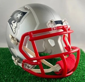 CUSTOM NEW ENGLAND PATRIOTS RIDDELL SPEED MINI HELM (PRIMÄR) - Bild 1 von 5
