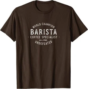 Retro World Champion Barista Coffee Specialist All-Pro T-Shirt *NEW 10 Colors* - Picture 1 of 11