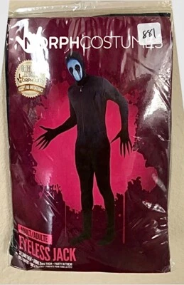 NUEVO MORPHCOSTUMES XL EYELESS JACK MORPHSUITS HOMBRES ADULTOS 5'10" 6'3" HALLOWEEN $49 Foto 1 de 4