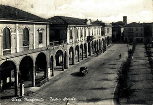 NIZZA MONFERRATO, Asti - Piazza Garibaldi e Teatro Sociale - VG - #159 - Imagen 1 de 2
