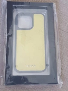 Mimco MIM-GRAM Glass YELLOW case for iPhone 13 / 13pro New - Picture 1 of 3