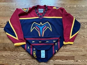 Atlanta Thrashers Blank CCM Sz. 56 Authentic Hockey Jersey Center Ice - Picture 1 of 10
