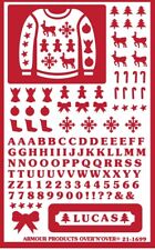 Armour Over n Over Reusable Glass Etching Stencil ~ ONO Crazy Sweaters
