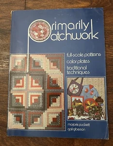 CABIN CRAFT "Primary Patchwork" Quilt Pattern Book 1975 Puckett Giberson OOP - Bild 1 von 14