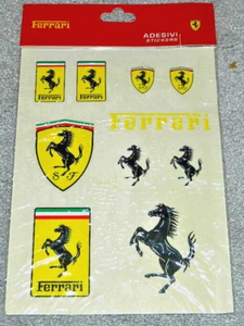 New & Sealed - Sheet of Official Ferrari Adhesives Stickers  #279990013 - Bild 1 von 7